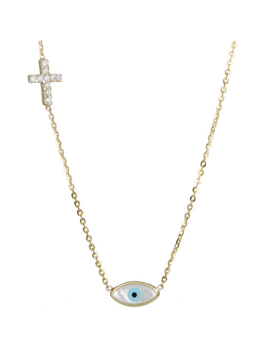 Gold Cross 9K with Chain