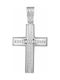 Women's White Gold Cross 9K