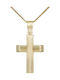 Men's Gold Cross 9K with Chain