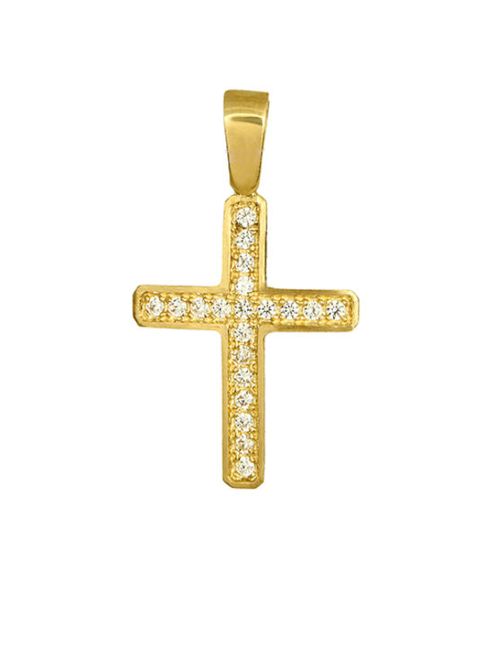 Damen Gold Kreuz 14K