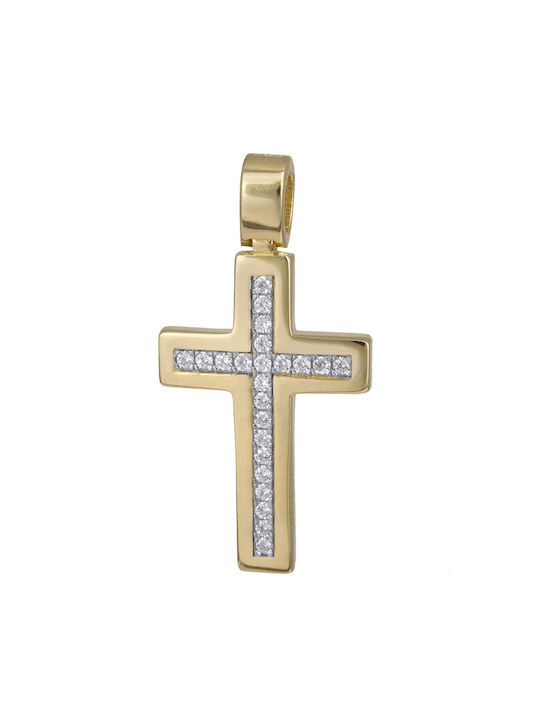 Femeiesc Aur Cruce 14K