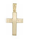 Herren Gold Kreuz 14K