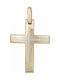 Herren Gold Kreuz 14K