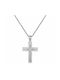 Women's White Gold Cross 14K with Chain