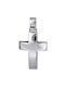 Men's White Gold Cross 9K