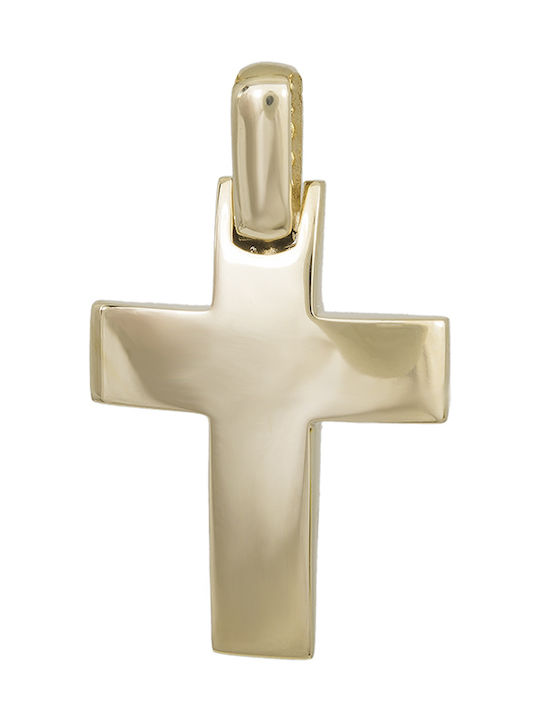 Herren Gold Kreuz 14K