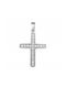 Women's White Gold Cross 9K