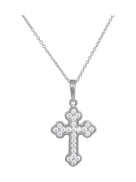 Gold Kreuz 14K mit Kette