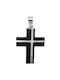 Men's White Gold Cross 14K