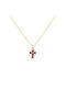 Gold Kreuz 14K mit Kette