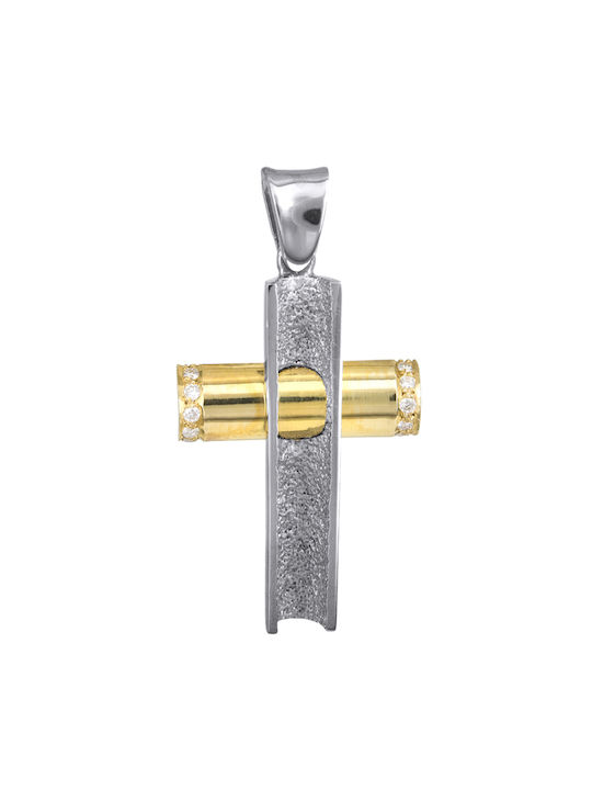 Damen Gold Kreuz 18K