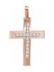 Damen Roségold Kreuz 14K