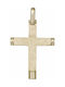 Herren Gold Kreuz 14K