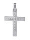 Women's White Gold Cross 14K