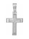 Women's White Gold Cross 14K