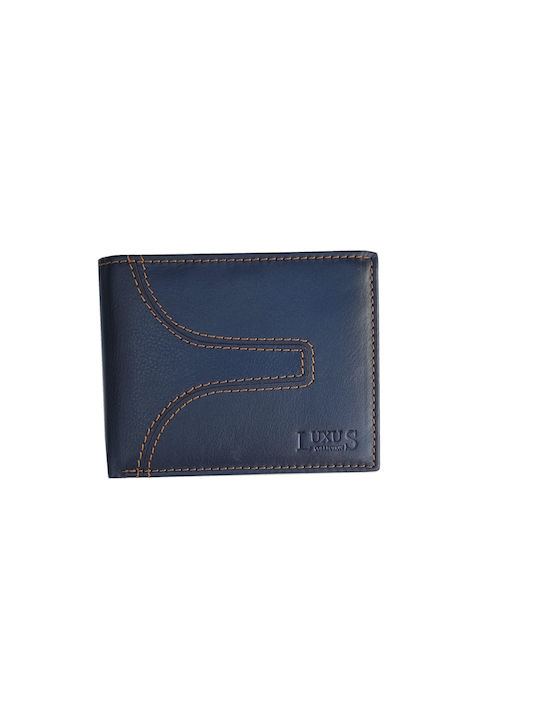 Luxus Lx Men's Leather Wallet Blue