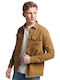 D3 Ovin Μακρυμάνικo Βαμβακερό Overshirt σε Στενή Γραμμή Brown