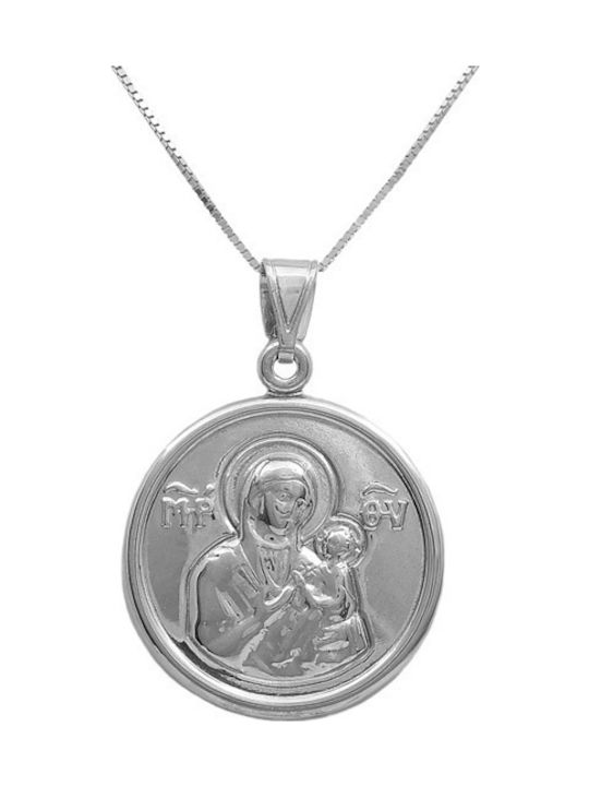 Constantine Necklace Talisman made of 14K White Gold