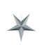 Christmas Decorative Pendant Star Paper Gray 60x60x60cm