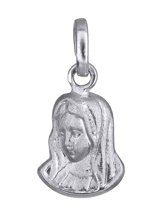 Constantine Coin Pendant White Gold 14K