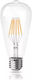 Fos me Λάμπα LED 9W για Ντουί E27 και Σχήμα ST64 Θερμό Λευκό 810lm Dimmable