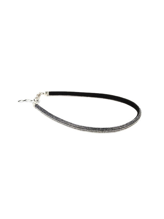 Woofmoda Black Dog Perimeter 39cm Black-Silver