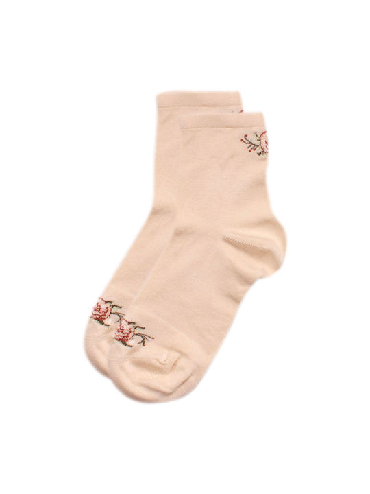 Pro Socks Bamboo Soft Women's Socks Ecru