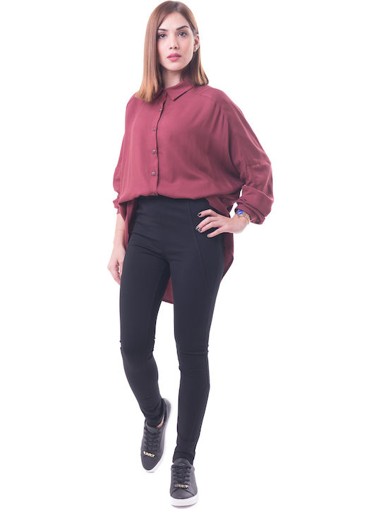 Minkpink Women's Fabric Trousers Black