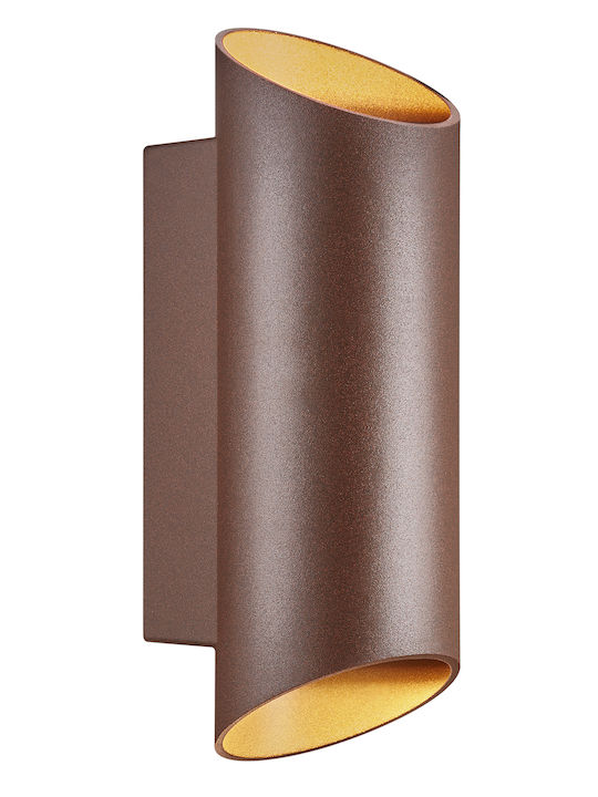 Nordlux Round 22 Lumină de exterior montată pe perete GU10 IP54 Dublu Fascicul 23.5x7.7x9.5εκ.