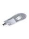 Power Led Εξωτερικό Φωτιστικό LED Δρόμου 50W με Ψυχρό Λευκό Φως IP66 Γκρι