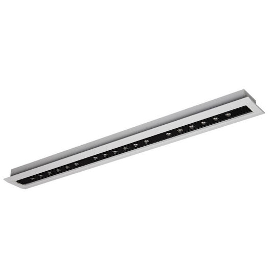 VK Lighting LED Комерсиално Линейно Осветление Вградено Светило Таван Топло бяло IP20 Ш47xД5.5см.