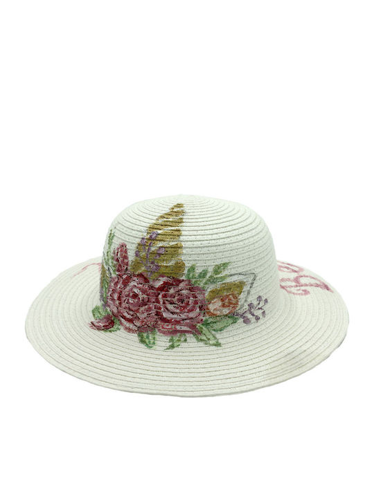 LiebeQueen Kids' Hat Straw White