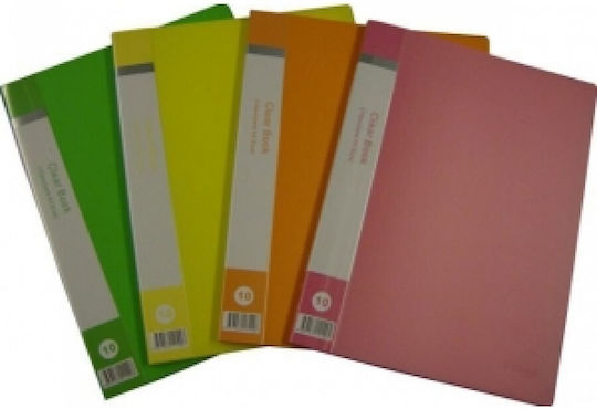 Avant Clipboard Flexible with 20 plastic sleeves Slides for Paper A4 (Μiscellaneous colours) 1pcs