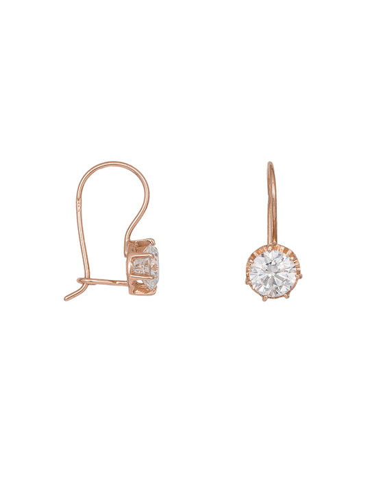 Earrings made of Pink Gold