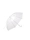 Umbrella with Walking Stick Transparent