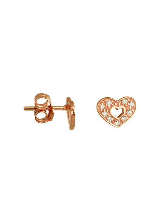 Earrings made of Pink Gold