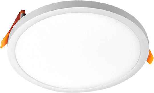 Power Led Round Recessed LED Panel 15W with Natural White Light 4000K 17.5cm