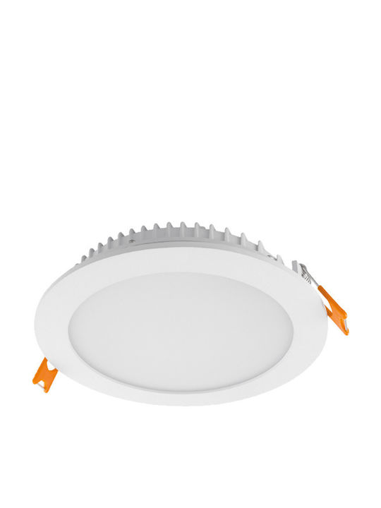 Power Led Στρογγυλό Χωνευτό LED Panel 6W με Φυσικό Λευκό Φως 4500K