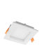Power Led Platz Vertieft LED Panel 18W mit Natürliches Weiß Licht 4000K