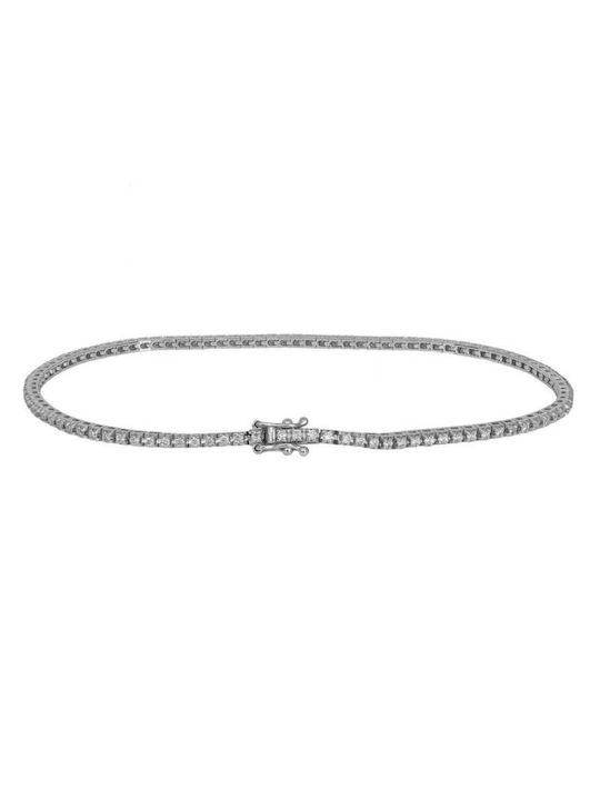 Damen Armband Riviera aus Weißgold 18K mit Diamant