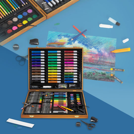 ECD Germany Painting Set Wooden 38x31.5cm 150pcs