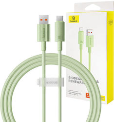 Baseus Series USB 3.0 Cable USB-C male - USB-A 100W Green 1m (P10360203631-00)