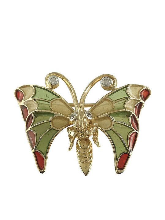 Kiriakos Gofas Pin aus Gold Gelb