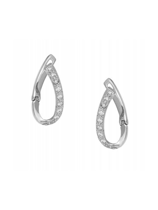 Earrings Hoops made of Platinum