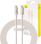 Baseus Series USB 2.0 Cable USB-C male - USB-C 100W Ροζ 2m