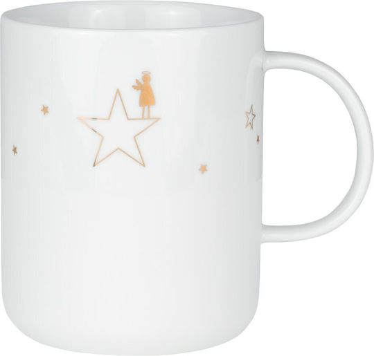 Raeder Christmas Mug Porcelain White L10xW8xD8cm.