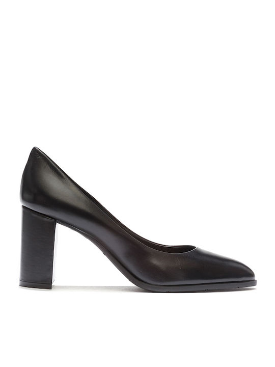 Philippe Lang Leder Pumps Schwarz