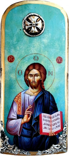 IconsGR Image Jesus Christ Wooden