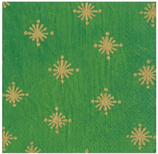 Caspari Set of Christmas Napkins L12.5xW12.5cm. 20pcs