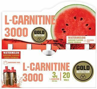 Gold Nutrition with Carnitine 3000mg and Flavor Watermelon 20 x 10ml